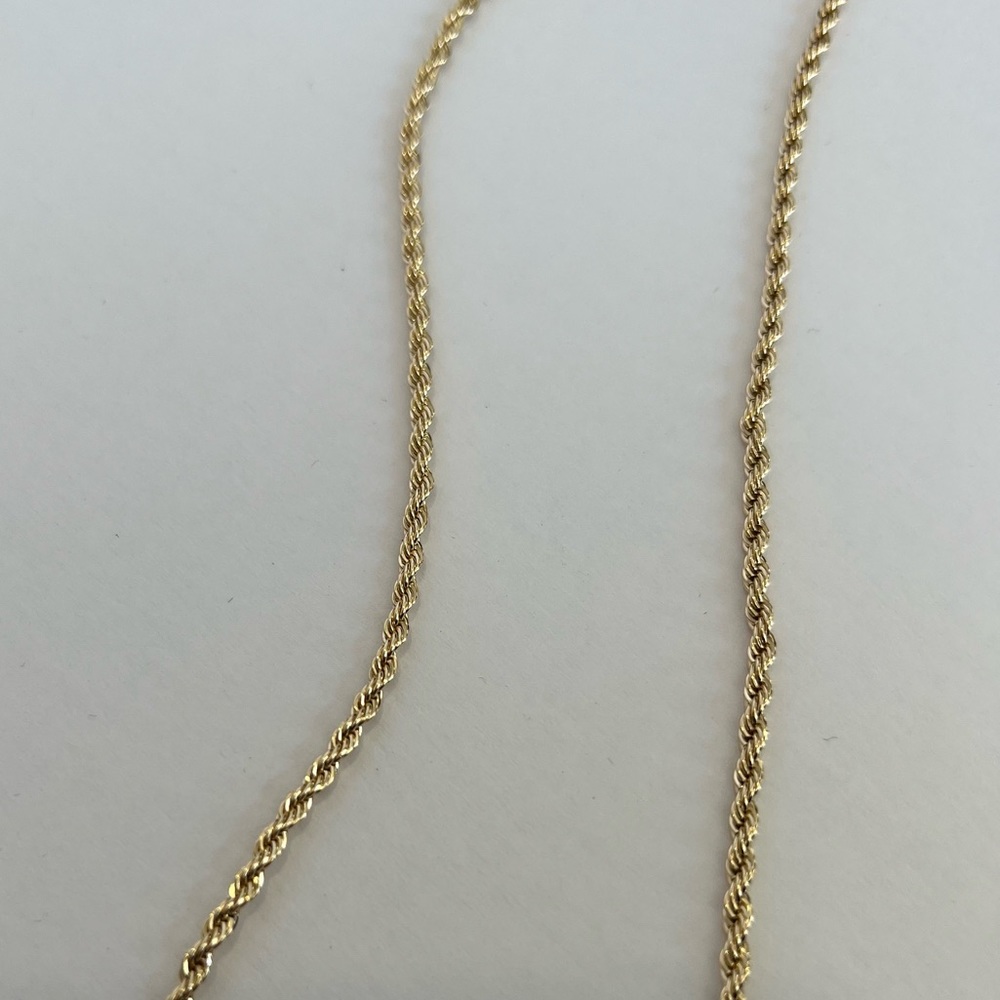 14k gold filled rope necklace - Picture 5 of 5